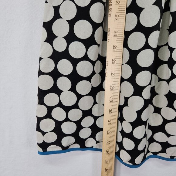 Anthropologie Floreat Silk Dress Size 0 Polka Dot Sleeves - Picture 6 of 15